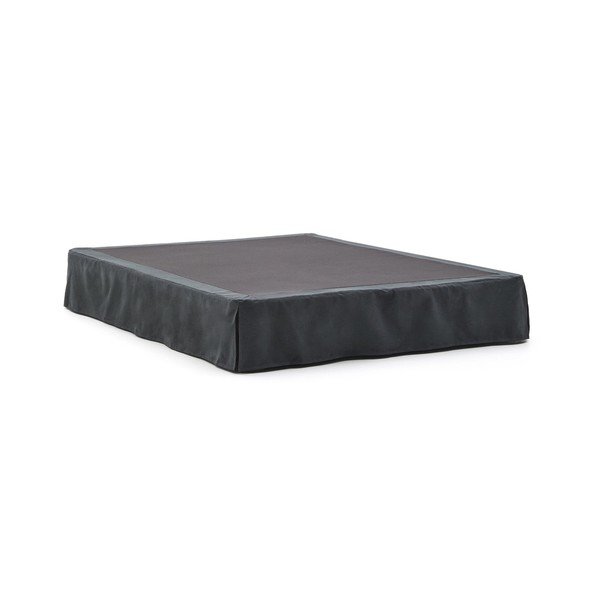 Antracitszürke kárpitozott franciaágy 150x190 cm Jaira – Kave Home