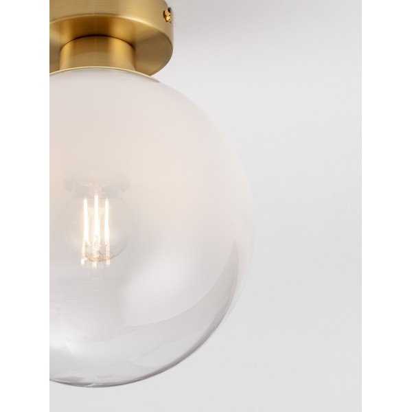 Fehér-aranyszínű üveg mennyezeti lámpa Vita – Nova Luce-image-1