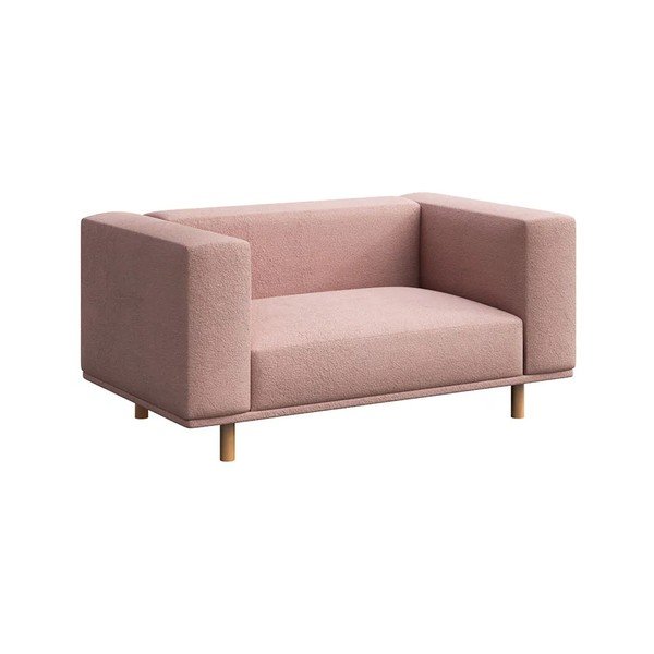 Rózsaszín buklé relaxációs fotel Kukumo – Ame Yens