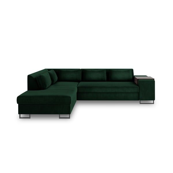 San Diego zöld kinyitható kanapé, bal oldali - Cosmopolitan Design