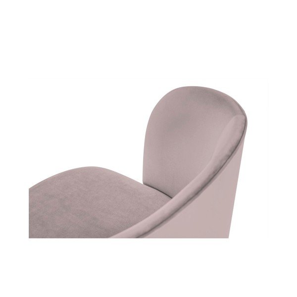 Aurora púderrózsaszín étkezőszék bársony kárpittal - Windsor & Co Sofas-image-3