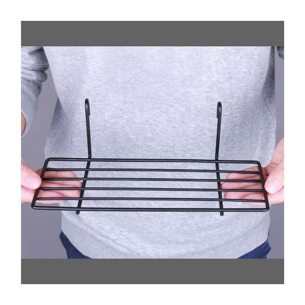 Reminder üzenőfalra akasztható fekete polc, hosszúság 24 cm-image-1