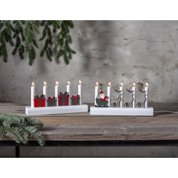 Piros-fehér konnektorhoz csatlakoztatható karácsonyi fénydekoráció Julia – Star Trading-image-2