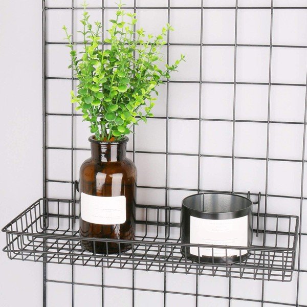 Reminder üzenőfalra akasztható fekete kosár, hosszúság 40 cm-image-1