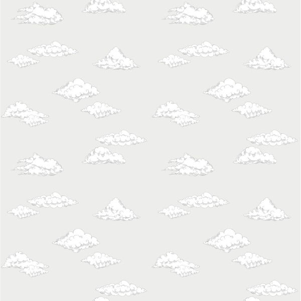 Clouds Gray tapéta, 50 x 280 cm - Dekornik