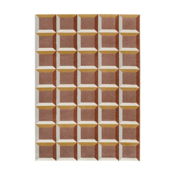 Terrakotta színű szőnyeg 200x290 cm Amara – Universal