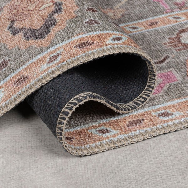 Világoszöld mosható szőnyeg 115x170 cm Una Floral – Flair Rugs-image-2