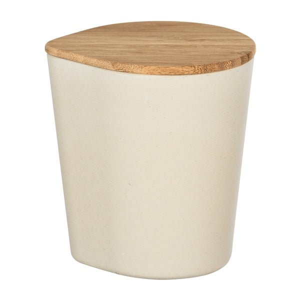 Derry bézs kerámia tárolóedény bambusz fedővel, 750 ml - Wenko-image-1