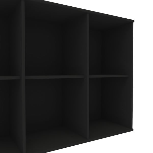 Fekete moduláris polcrendszer 169x69 cm Mistral Kubus - Hammel Furniture-image-4