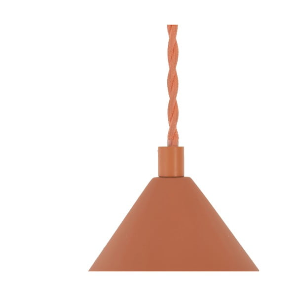 Téglavörös függőlámpa kő búrával ø 30 cm Vilma – SULION-image-2