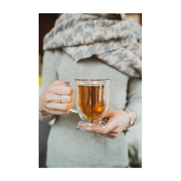 Üveg duplafalú bögre szett lattéhoz  2 db-os 250 ml Amo – Vialli Design-image-4