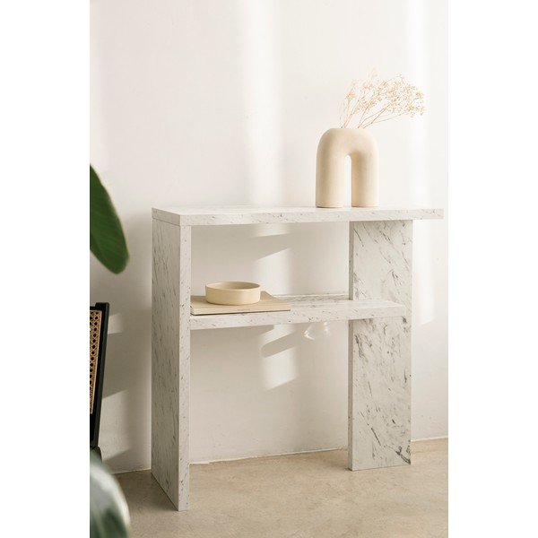 Fehér konzolasztal 30x80 cm Dante – Really Nice Things-image-3