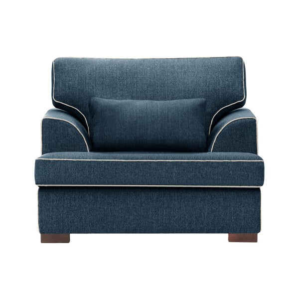 Ferrandine kék fotel krémszín szegéllyel - Rodier