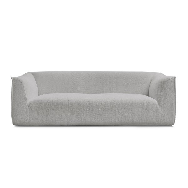 Világosszürke buklé kanapé 242 cm Giorgia – Bobochic Paris