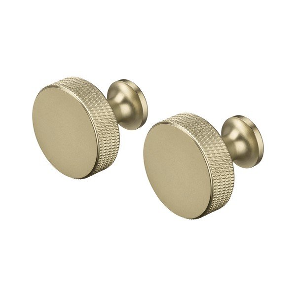 Sárgaréz színű fali fém akasztó szett 2 db-os Rof – Blomus