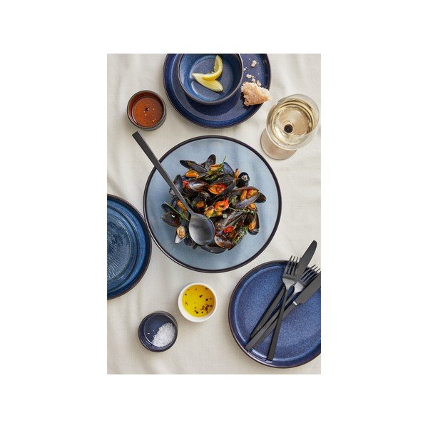 Fekete-kék kőedény tányér ø 27 cm Gastro Dark Blue/Black – Bitz-image-2