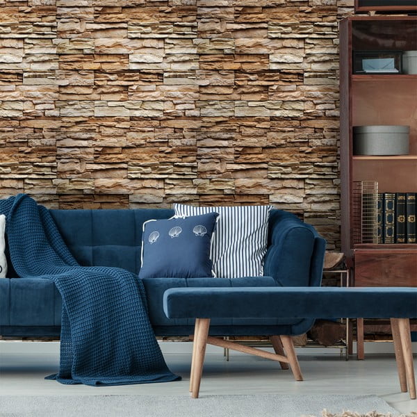 Bricks dekoratív falimatrica, 40 x 40 cm - Ambiance