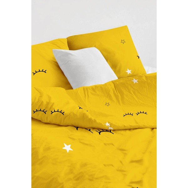 Sárga egyszemélyes gyerek ágyneműhuzat 140x200 cm Dide – Mijolnir-image-2