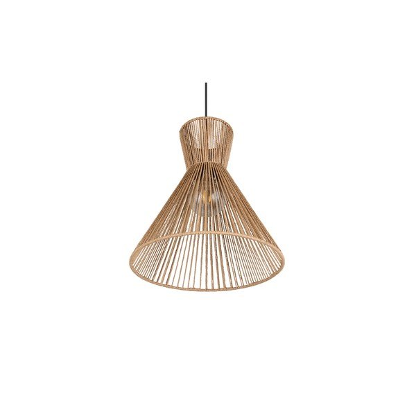 Natúr színű fém függőlámpa papír zsinór búrával ø 35 cm Rosalie – Reality-image-4