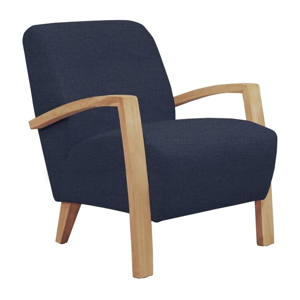 Luna kék fotel világos konstrukcióval - Windsor & Co Sofas