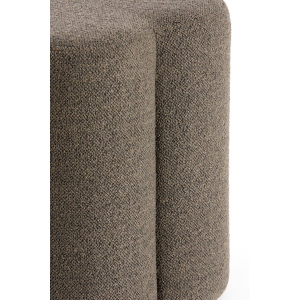 Barna buklé puff Nalani – Light & Living-image-1