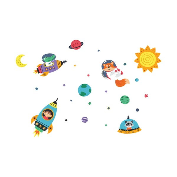 Space dekorációs gyerek falmatrica - Ambiance-image-2