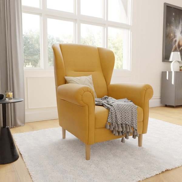 Sárga füles fotel Swan – Ropez-image-3