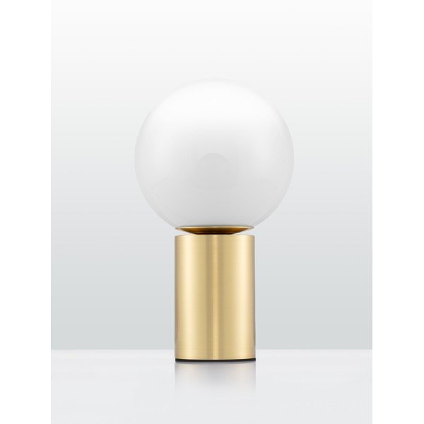 Fehér-aranyszínű üveg asztali lámpa (magasság 35,5 cm) Vita – Nova Luce-image-3