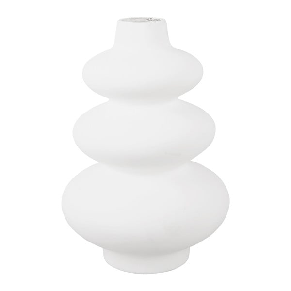Circles fehér kerámia váza, magasság 28,5 cm - Karlsson