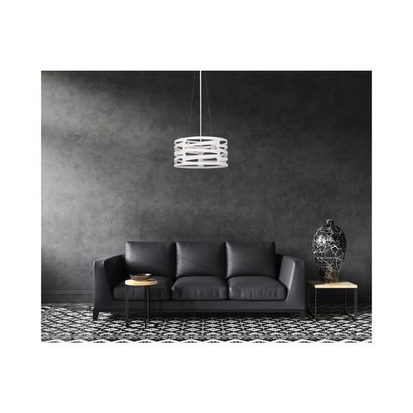 Fehér függőlámpa fém búrával Marisa – GTV-image-1