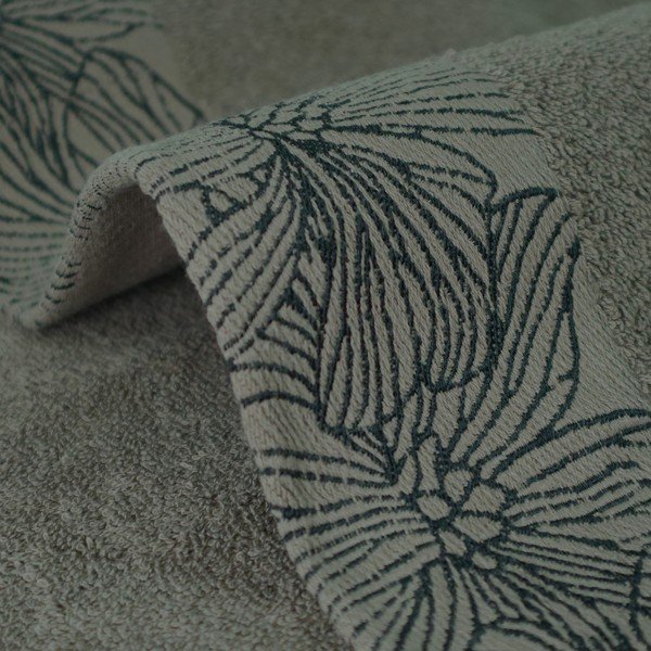 Sötétzöld frottír pamut törölköző 50x100 cm Valencia – My House-image-3