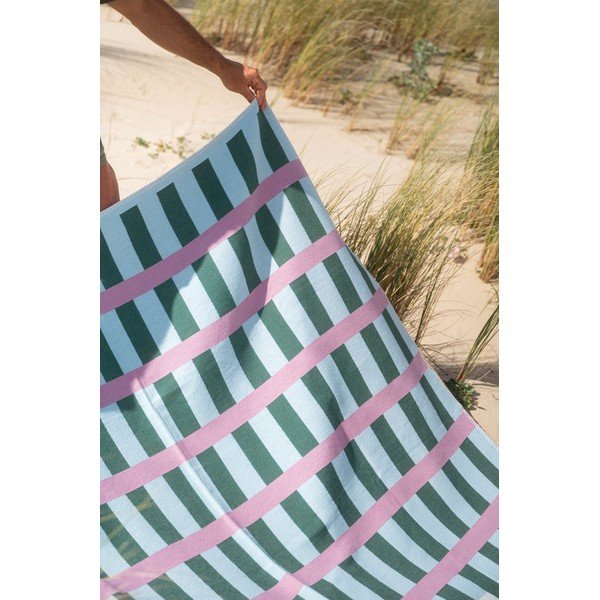 Zöld-rózsaszín takaró 160x200 cm Onu – noo.ma-image-2