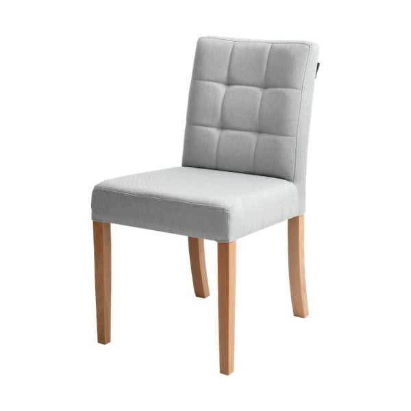 Wilton szürke szék, natúr fa lábakkal  - Custom Form