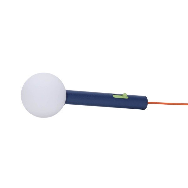 Kék fém LED dimmelhető asztali lámpa üveg búrával (magasság 30 cm) Talk – Hübsch-image-2