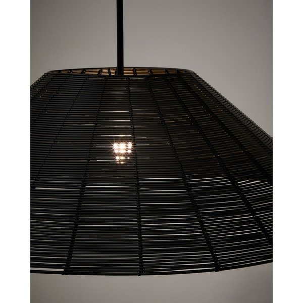 Fekete lámpabúra ø 70 cm Saranella – Kave Home-image-1