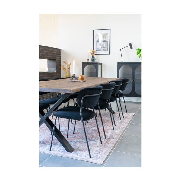 Étkezőasztal tölgyfa asztallappal 95x240 cm Toulon – House Nordic-image-2