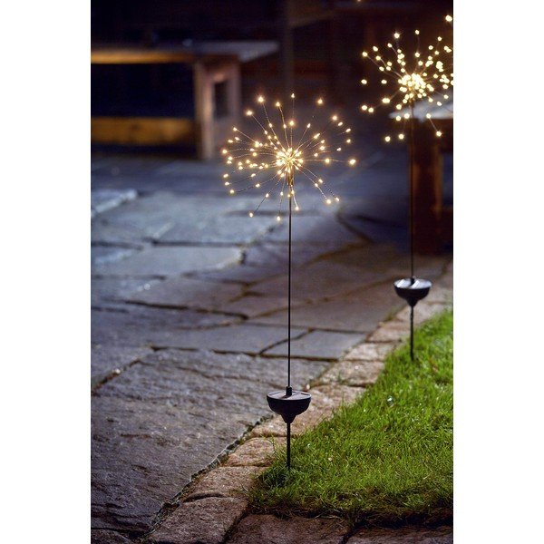 Firework kültéri napelemes LED lámpa fehér diódákkal, magasság 100 cm - Star Trading-image-1