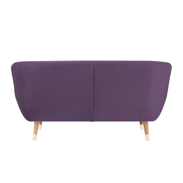 Benito lila bársony kanapé, 158 cm - Mazzini Sofas-image-4
