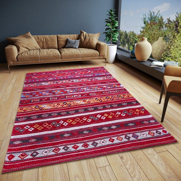Borvörös szőnyeg 75x150 cm Yara – Hanse Home-image-1