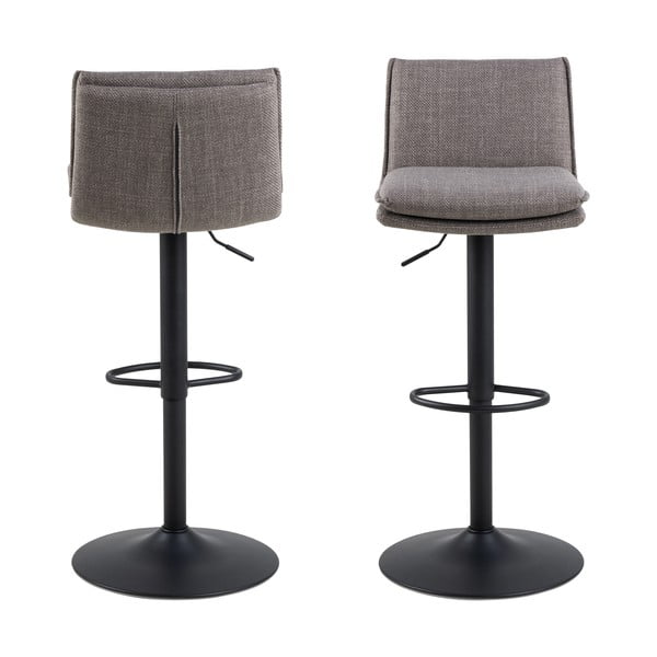 Szürke forgó bárszék szett 2 db-os 107 cm Flynn – Actona-image-2