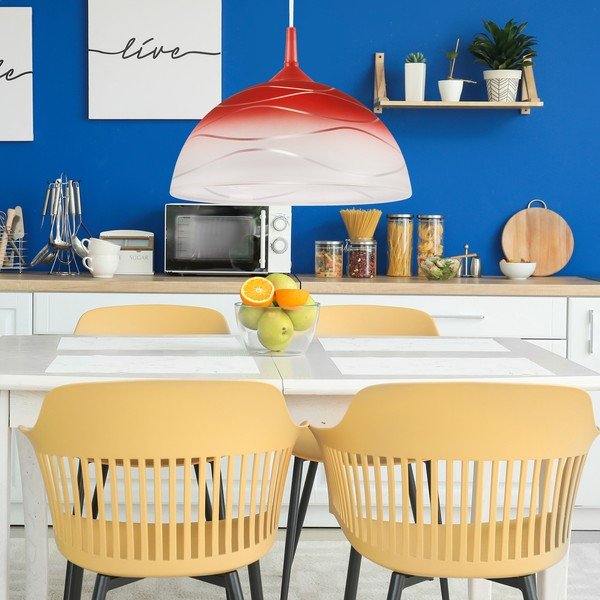 Piros függőlámpa ø 30 cm Sfera – LAMKUR-image-3
