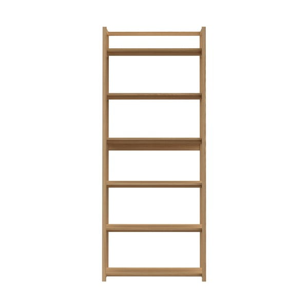 Natúr színű könyvespolc tölgyfa dekorral 80x199x40 cm Ludza – Actona