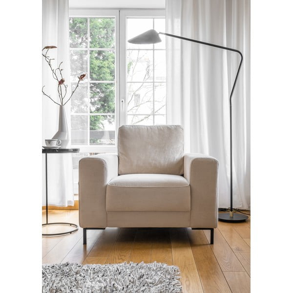 Bézs kordbársony fotel Lofty Lilly – Miuform-image-1
