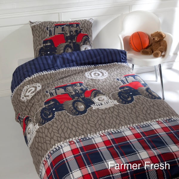 Farmer Fresh pamut gyermek ágyneműhuzat garnitúra, 140 x 200 cm - Ekkelboom