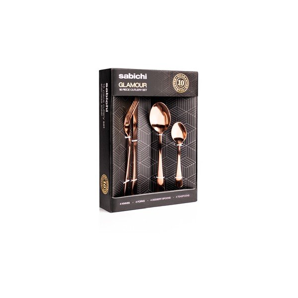 16 db-os rézszínű evőeszköz készlet - Sabichi-image-1