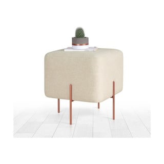 Krémszínű puff Copper – Artie