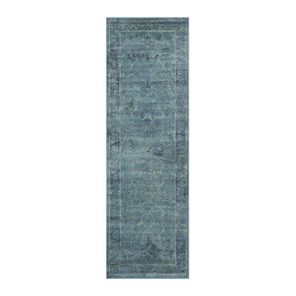 Peri Vintage Blue viszkóz futószőnyeg, 243 x 66 cm - Safavieh