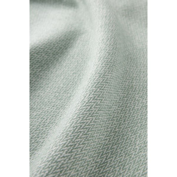 Zöld pamutkeverék takaró 140x180 cm Espiga – Euromant-image-2
