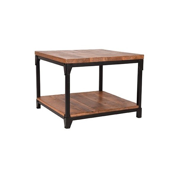 Sturdy dohányzóasztal mangófa lappal, szélessége 60 cm - LABEL51-image-3
