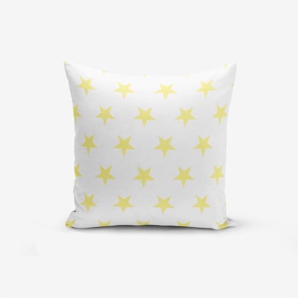 Yellow Star pamutkeverék párnahuzat, 45 x 45 cm - Minimalist Cushion Covers
